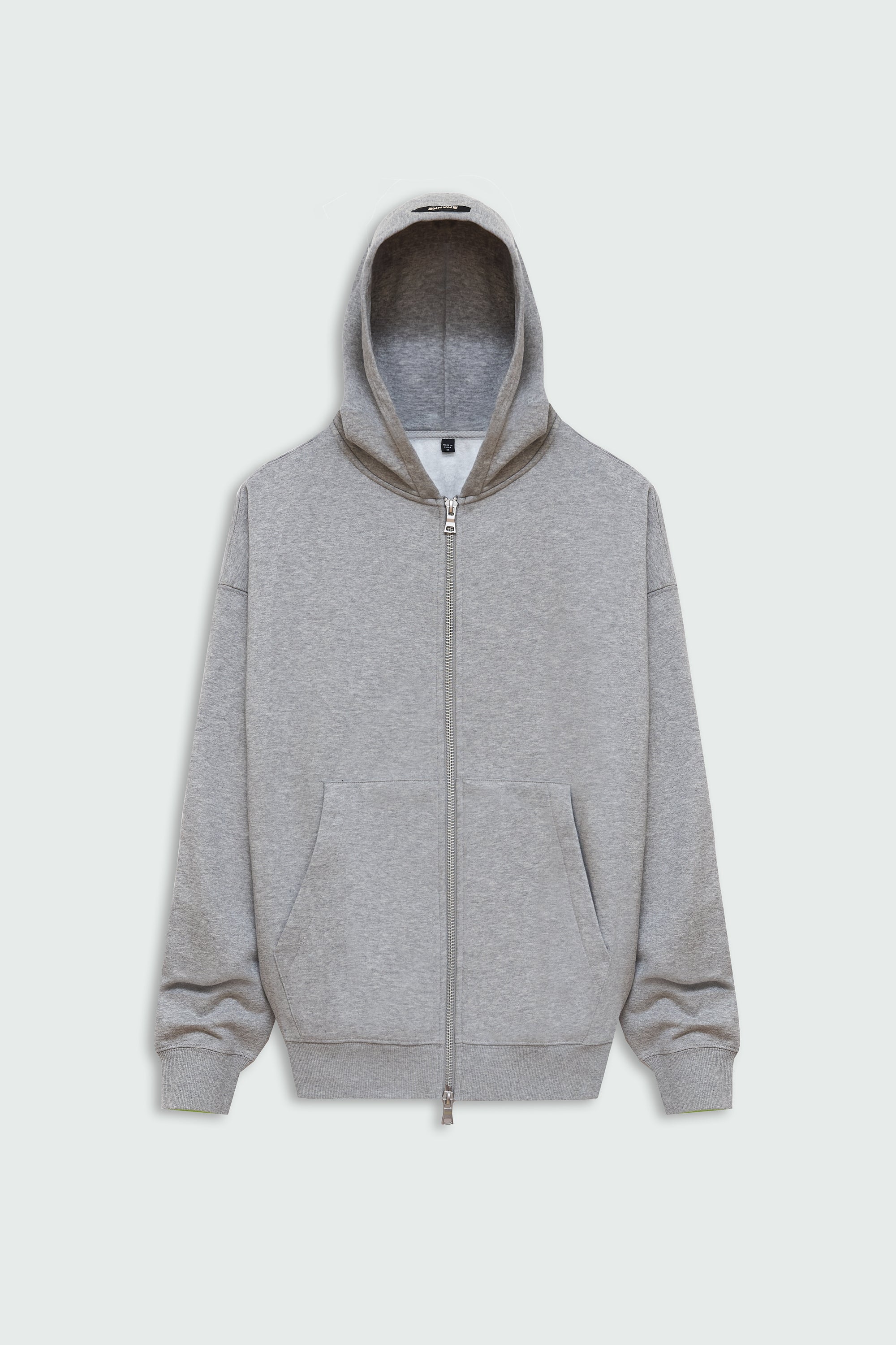 Fate Heavyweight Fleece Double Zip Hoodie - Heather Grey