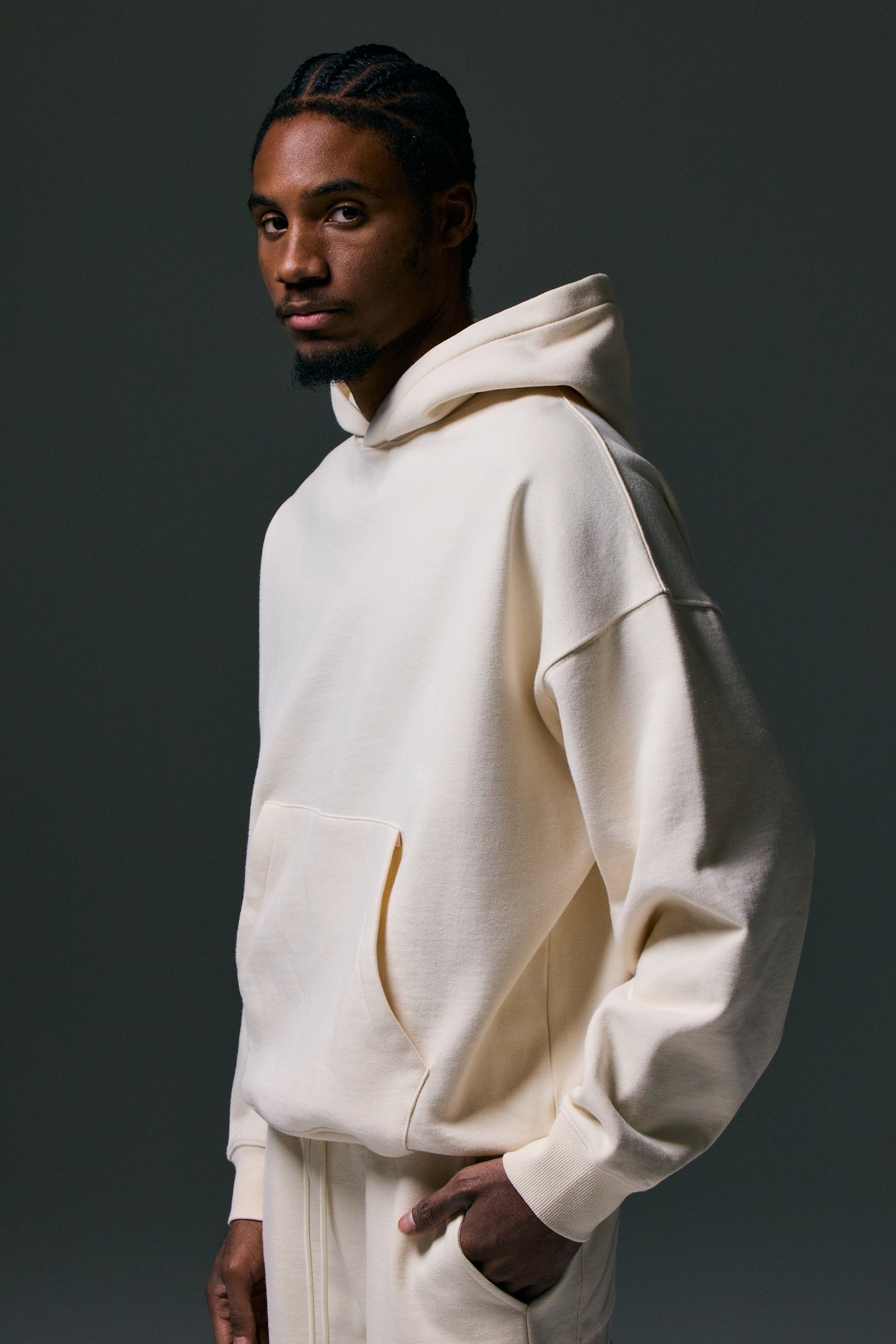 Fate Heavyweight Fleece Hoodie - Cream