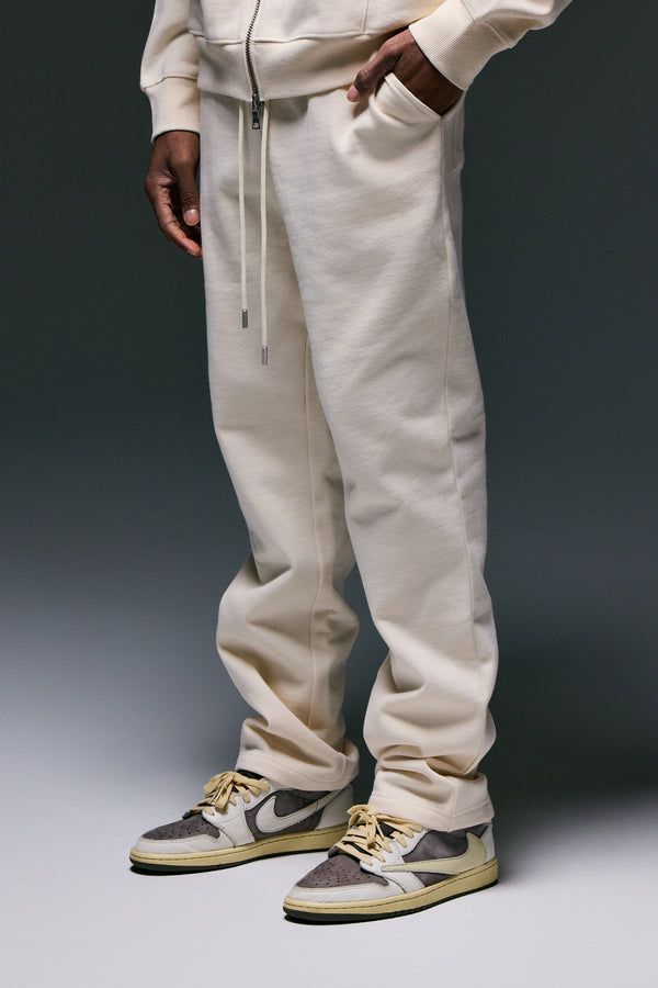 Fate Heavyweight Fleece Straight Leg Sweatpants - Cream