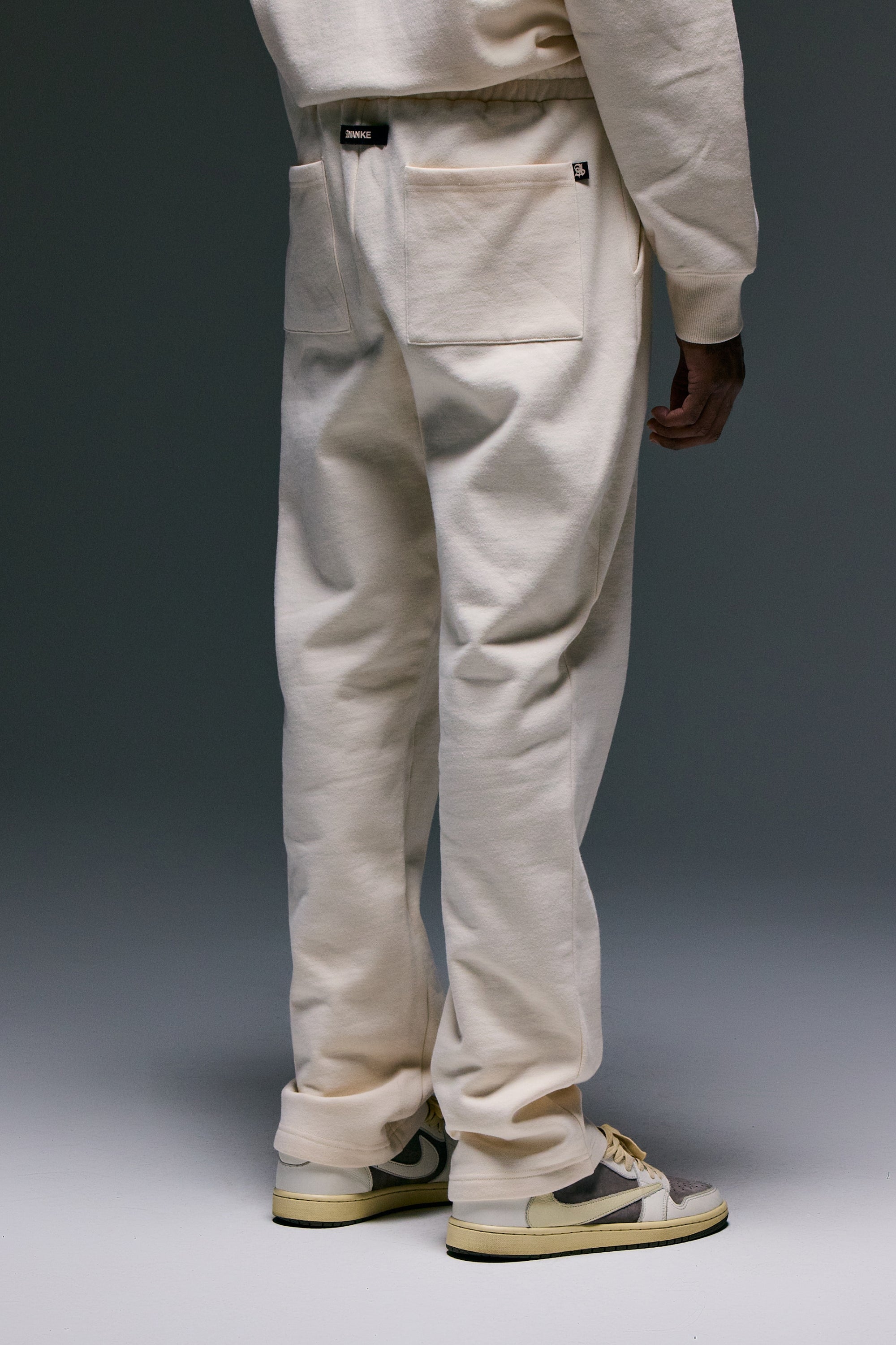 Fate Heavyweight Fleece Straight Leg Sweatpants - Cream